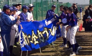 野球横断幕 ポニーリーグ卒団式用幕 のイメージ